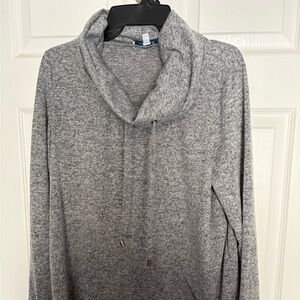 Gray Cowl Neck Women’s Sweater